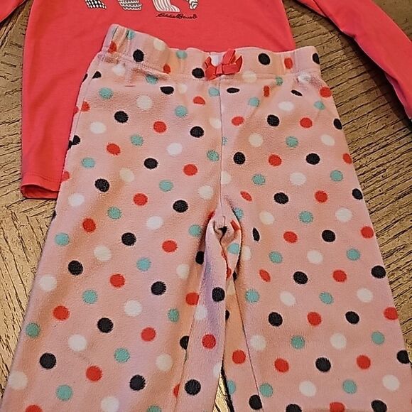 Eddie Bauer bear Cozy pj set girls 7/8 - Picture 8 of 12